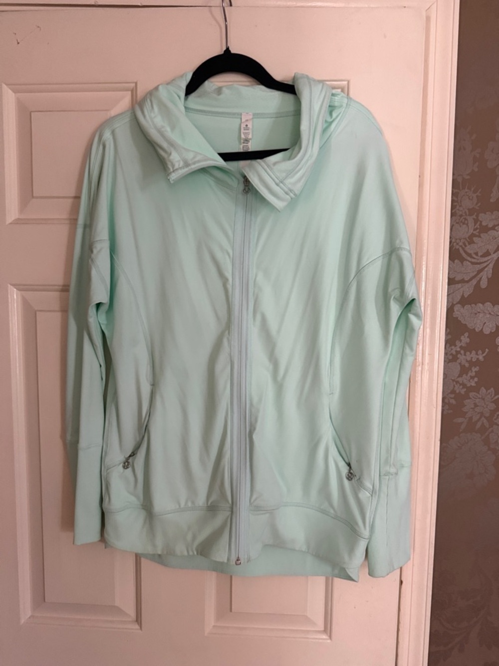 lululemon athletica Mint Green Zip Hoodie Jacket - Women